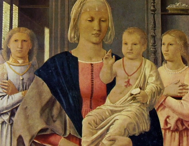 Piero della Francesca: Madonna di Senigallia, cm. 61 x 53,5, Galleria Nazionale delle Marche, Urbino.